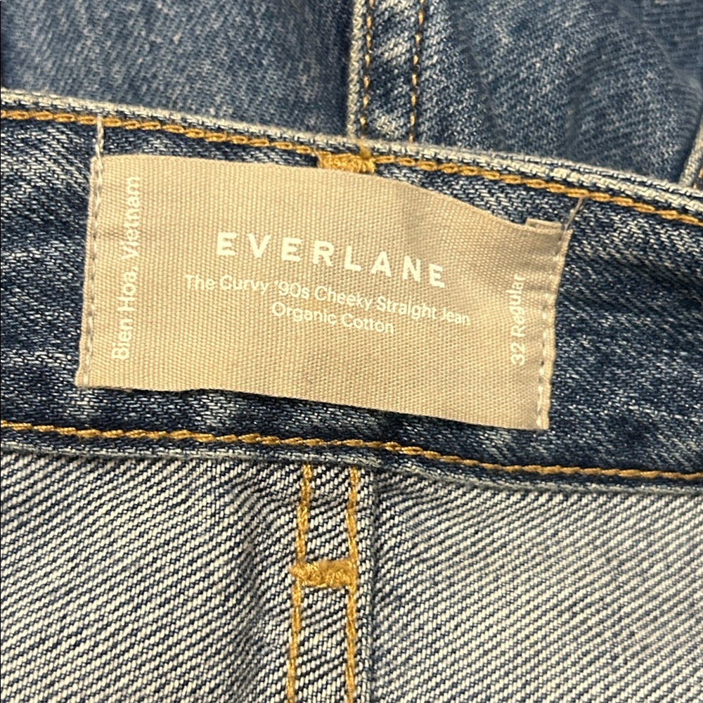 Everlane The Curvy ’90s Cheeky Straight Jeans Medium Wash | Size 32 Regular - Picture 5 of 5